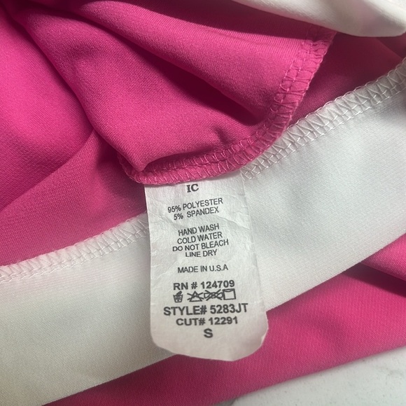 IC Pink and White Fashion Top Small - Picture 3 of 4
